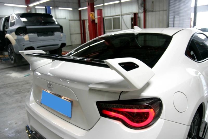 Для Subaru BRZ или для Toyota 86 GT86 задний багажник спойлер GT Стиль FRP материал Неокрашенный праймер цвет украшение в виде хвостового крыла