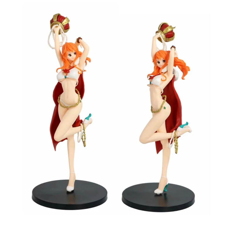 Anime One Piece Flag Diamond Ship Crown Nami Standing Ver Pvc Action Figure 26cm Sexy Girl Hancock Collection Model Doll Toys Action Figures Aliexpress