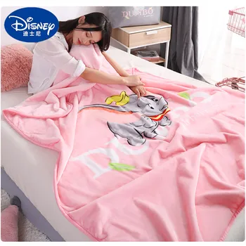 

Disney cartoon Dumbo blanket single layer double-sided flannel blanket warm in winter Bedspreads Sheets Air Conditioning Blanket