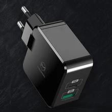 Mcdodo 30 Вт PD Мульти USB зарядное устройство 5A SuperCharge QC 3,0 для iPhone 11 XS HUAWEI P30 mate 30 Быстрая зарядка SCP EU Штепсель настенный адаптер