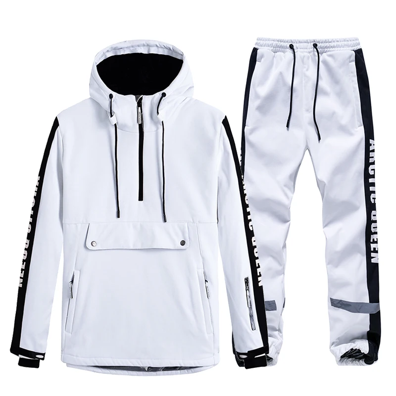 

Толстовка, пуловер, мужской или женский зимний костюм для льда, одежда для сноуборда, водонепроницаемые зимние костюмы, лыжные куртки и брюки, унисекс