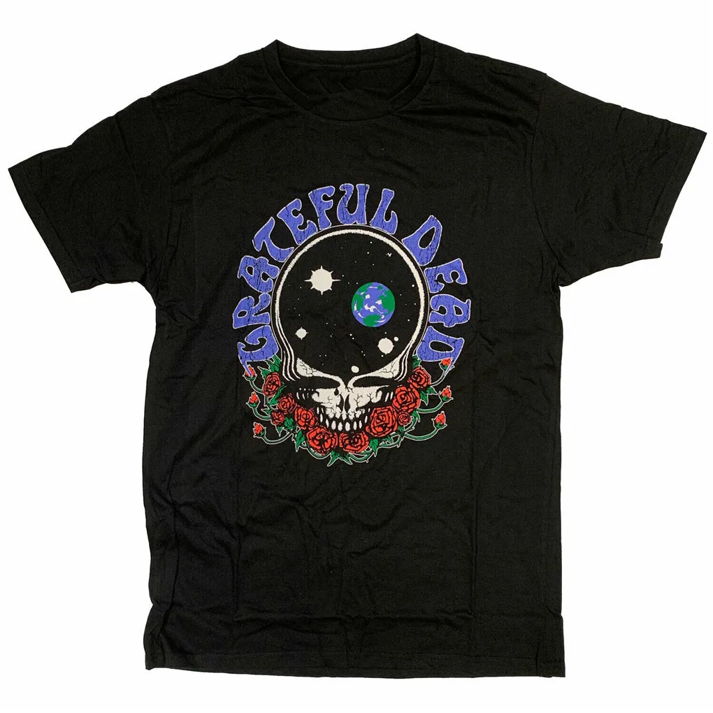 Футболка с надписью Grateful Dead 100% черная футболка в стиле хип-хоп Jerry Garcia | Мужская