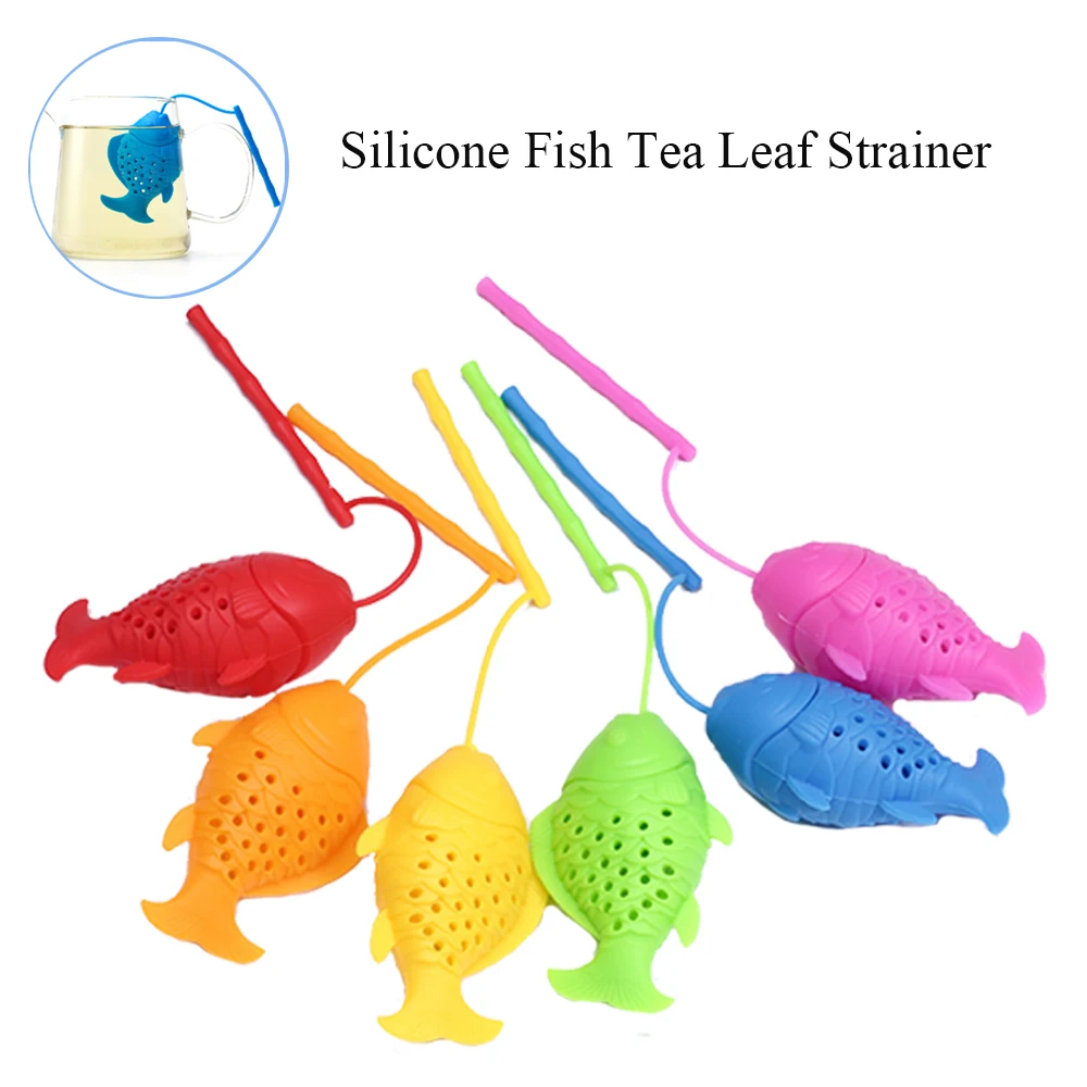 Silicone Spice Filter Diffuser Teapot Fish Tea Infuser Strainer