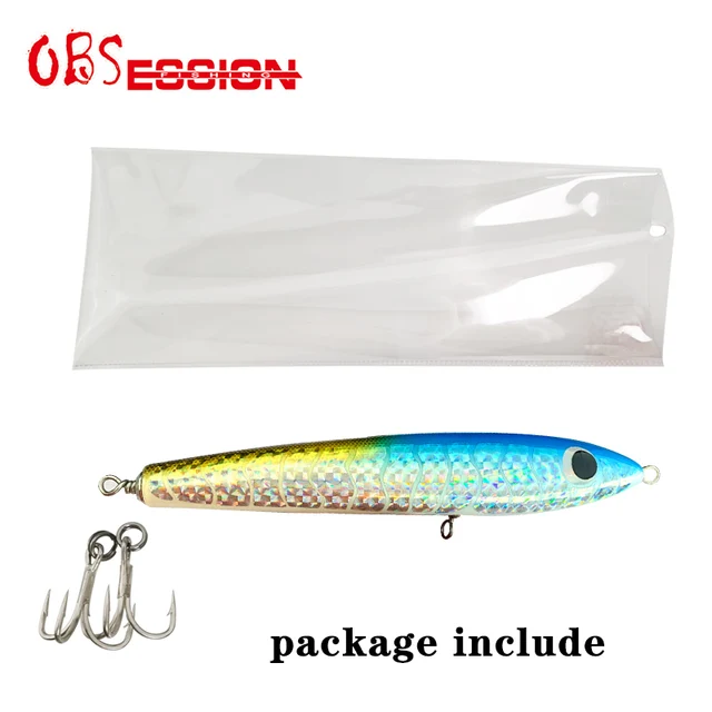 65g90g120g140g Trolling Wood Stickbait Pencil Popper Tuna Boat Fishing Lure Topwater Long Casting Wobbler Carp Artificial Leurre I