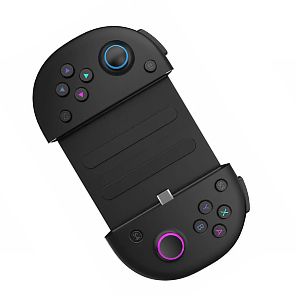 Игровой контроллер с быстрой зарядкой Type c + держатель для телефона телескопом