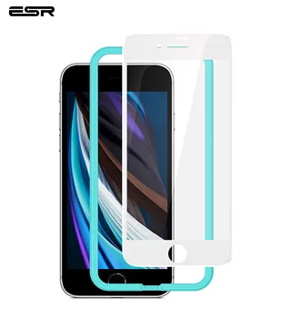 

ESR Screen Protector for 2020 iPhone SE 2nd 9/8/7 Soft Edge/Hard Edge Perfect Fit Full Front Screen Coverage Tempered Glass Film