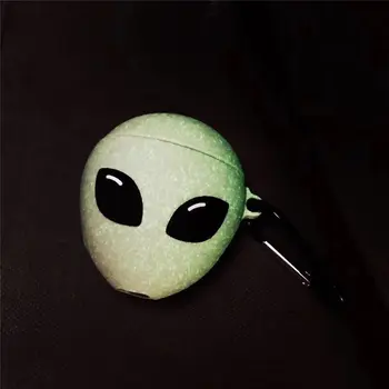 

ET icon image alien noctilucent night star unique character Silicone Airpods CASE for Apple Airpods 1/2 bluetooth earphone case