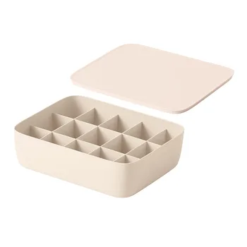

With Lid Closet Underwear Storage Box College Dormitory Bra Socks Drawer Divider Wardrobe Space Saving Fixed Partition Cabinet