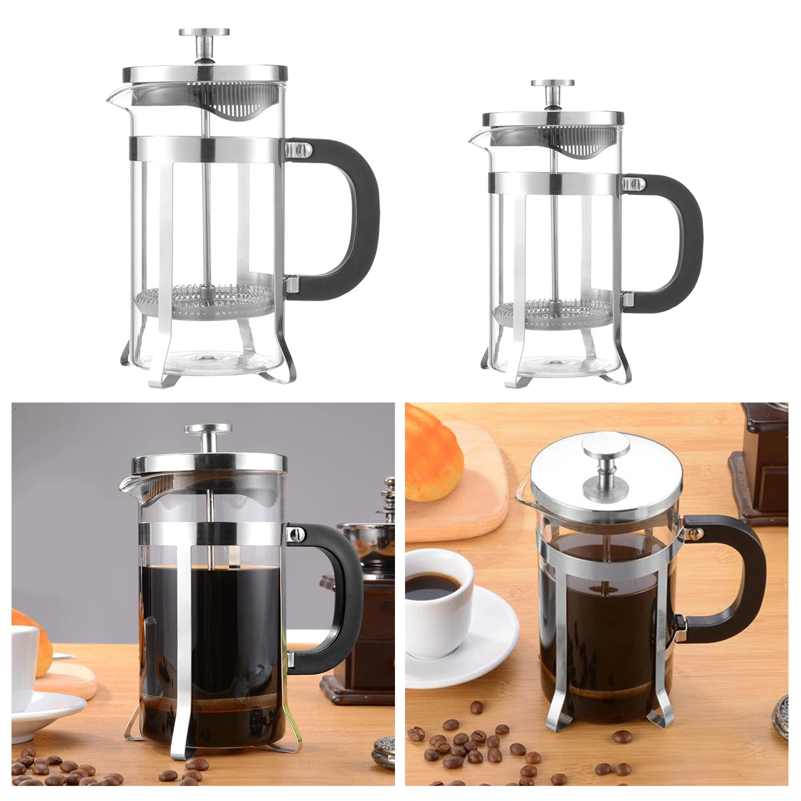 600/1000ML French Press Coffee Maker Insulated Kettle 20/34 Oz Rust Free  Home Travel Camping Coffee Drinkware - AliExpress