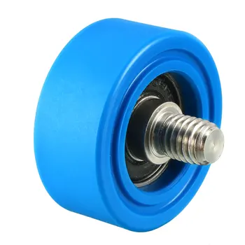 

uxcell Roller Idler Bearing Pulley Sliding Conveyor Wheel Threaded Rod 35x15x0.5mm blue