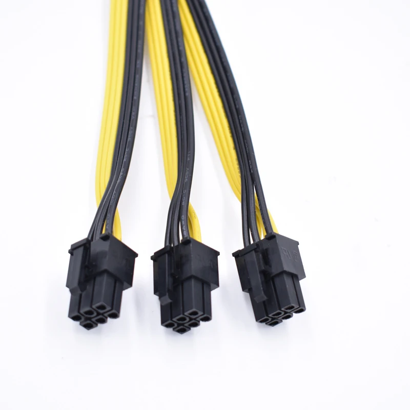 5 шт./лот высококачественный ATX 3 PCI E 6PIN PC видеокарта DIY Кабель питания 12AWG + 18AWG