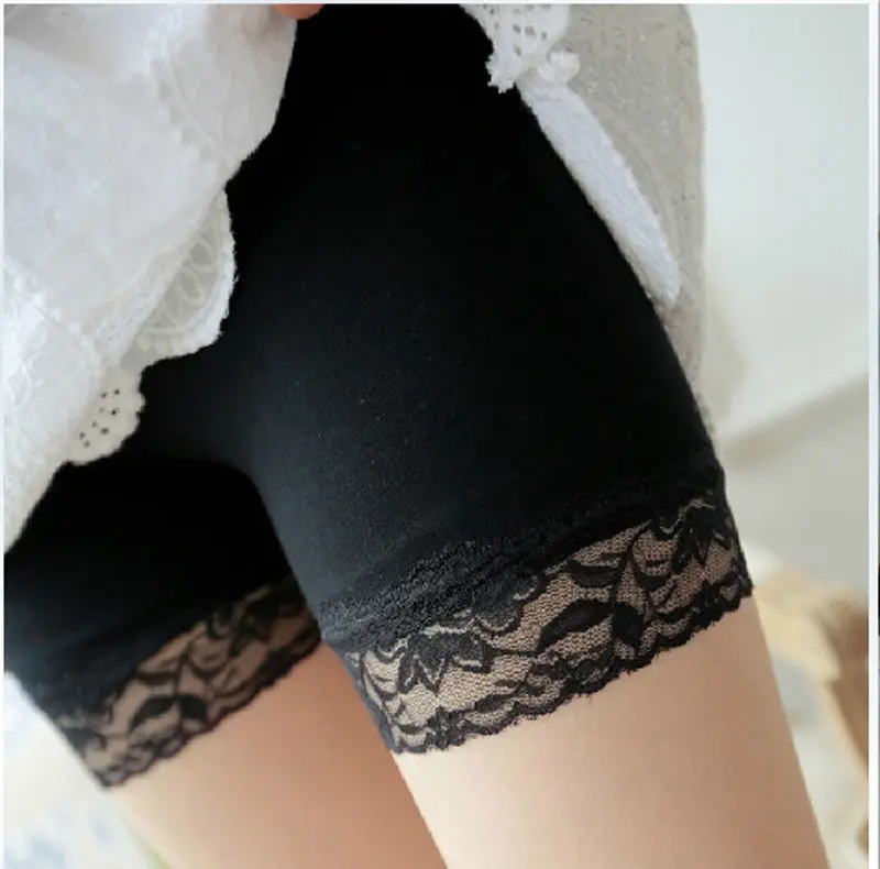Spring Summer Anti Emptied Breathable Safety Shorts Lace Pants Hot Women Comfortable Exotic Apparel Exotic Pants