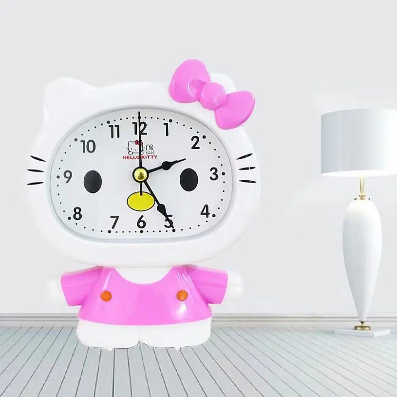 

hello kitty cartoon alarm clock super loud student dormitory alarm clock children bedside simple desk learning small alarm clock