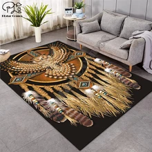 Черный Индейцев Лакота Череп Буйвола солдат ковры из мягкой фланели 3D коврики с принтом автомобильные коврики нескользящие большой ковер-7