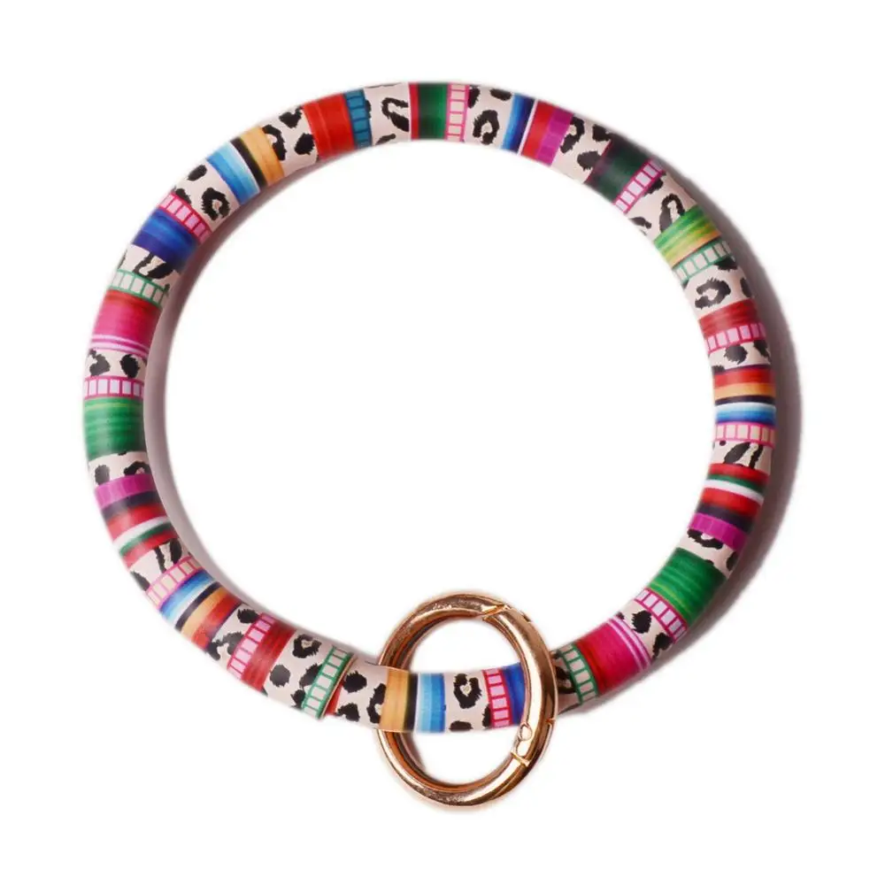 DZ0089 multicolor Новинка года от Rainbery, модный многоцветный брелок для ключей из искусственной кожи, Круглый браслет на запястье, для женщин и девушек DZ0089 - Цвет: DZ0089 multicolor