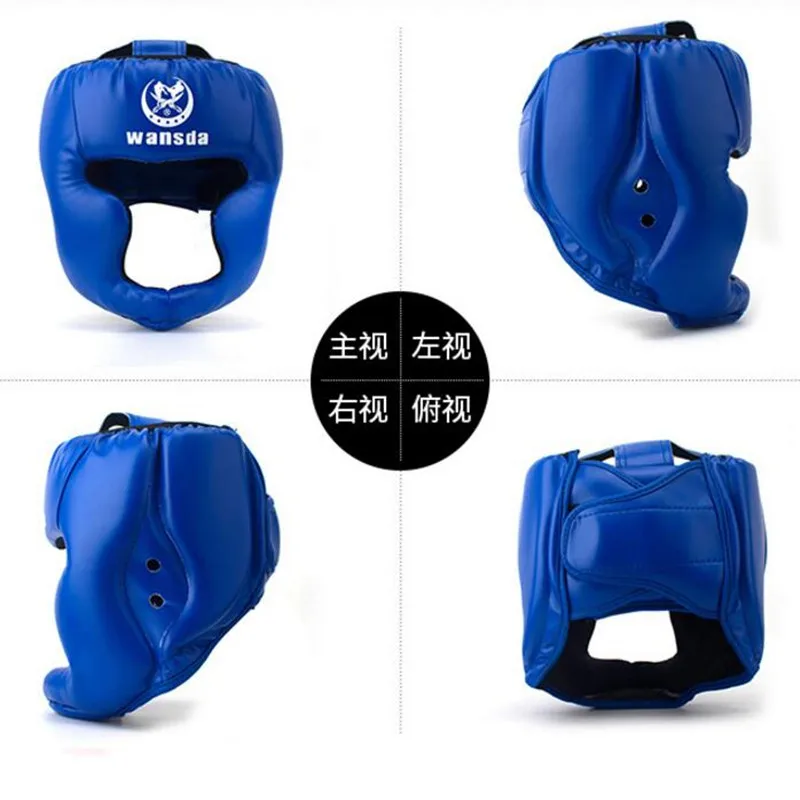 Продвижение бокса ММА защитный шлем протектор для головы взрослых и детей тренировочные головные уборы Муай Тай кикбоксинг полупокрытые шлемы