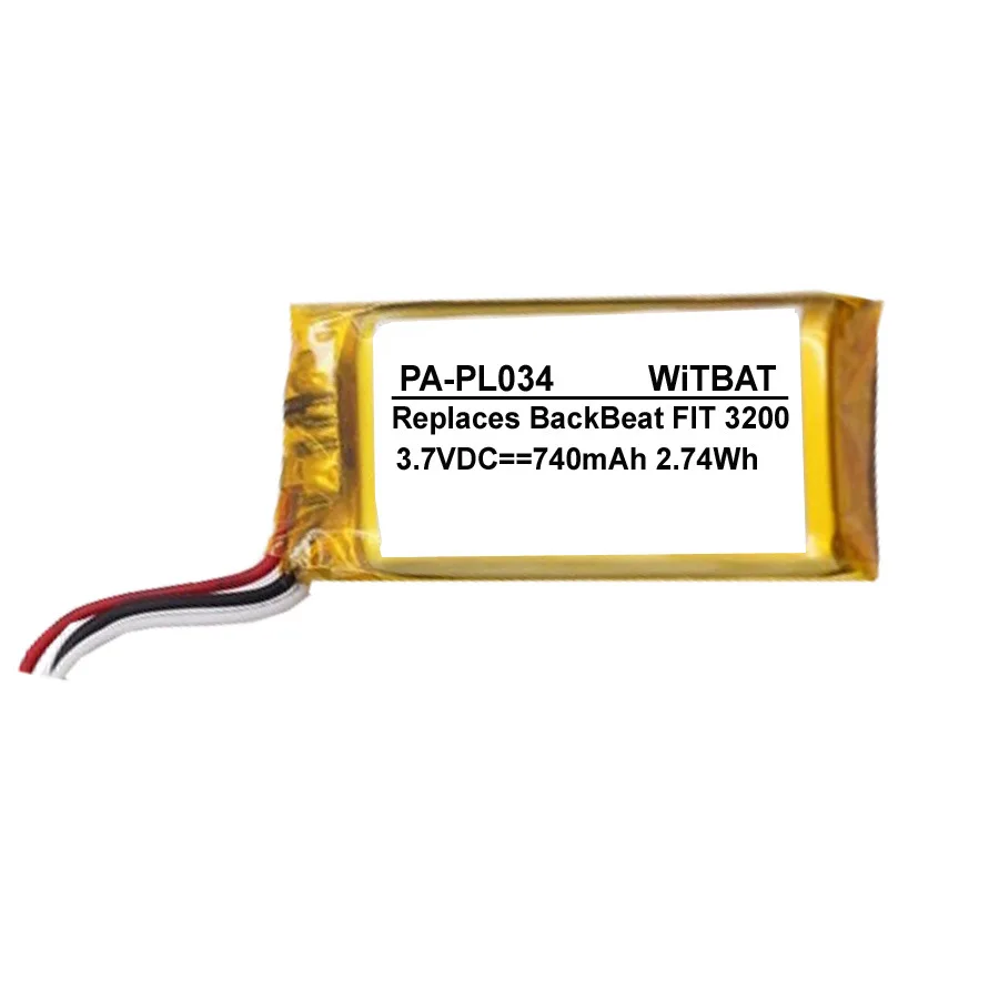 

ZHUJI 740mAh Battery for Plantronics BackBeat FIT 3100, BackBeat FIT 3200 headset charging box
