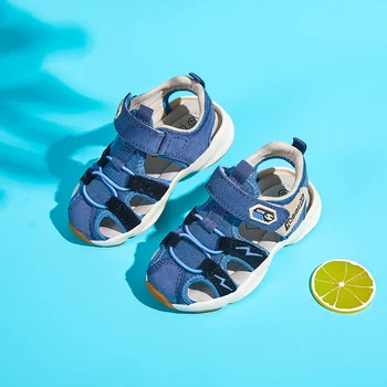 

New Summer kids Shoes Fashion Sandals Closed Toe fashion Durable PU Boys Girls Sandals