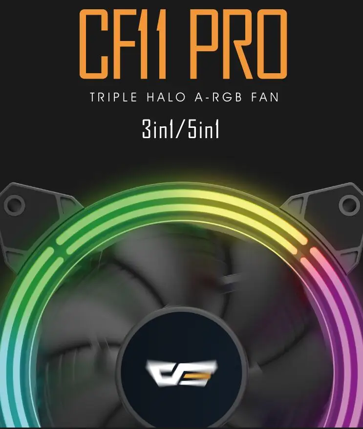 Aigo CF11 чехол для компьютера вентилятор 120 мм RGB вентилятор бесшумный ПК Вентилятор охлаждения ИК пульт дистанционного управления 3 P-5 v Asus Aura Sync вентиляторы cpu кулер светодиодный радиаторы