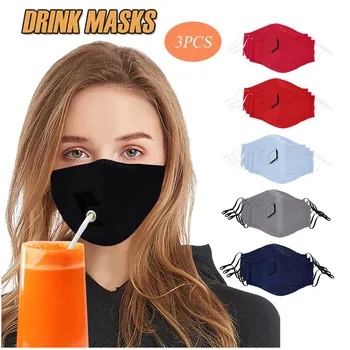 

3PCS Summer Dustproof Windproof Foggy Haze Reusable Pink Colorful Topmask Fabric Protective Dustproof Cycling Mouth Party Favors
