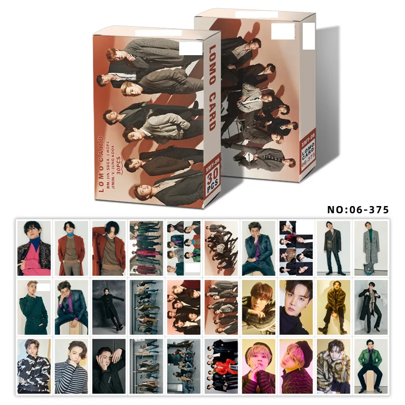 30 шт./компл. 2021 Kpop Bangtan Boys плакат ЛОМО карта Фотокарта новый альбом быть малая