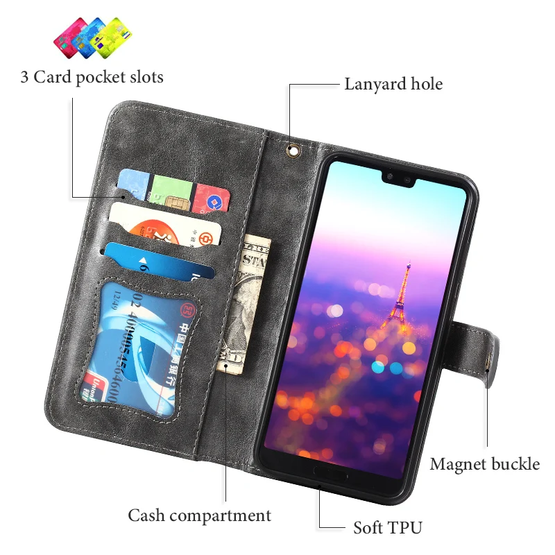 Forubest Ретро Магнитный кожаный чехол для huawei P20 P30 Pro P20 P30 Lite Бумажник Флип Hawei P30pro чехол с подставкой
