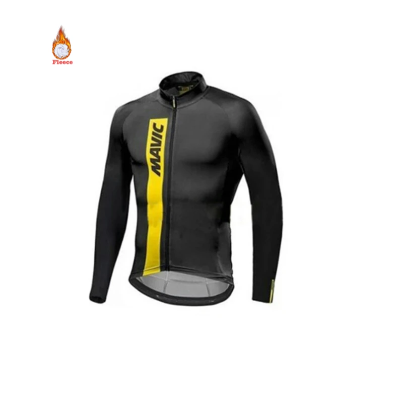 Mavic зимняя одежда для велоспорта, Мужская Флисовая футболка с длинным рукавом для велоспорта, дышащая одежда для мальчиков, Ropa Ciclismo Invierno Hombre Termica - Цвет: cycling shirt 8