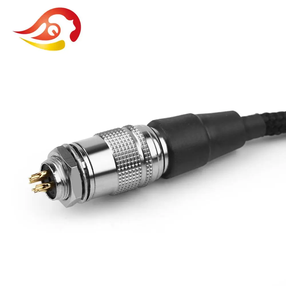 QYFANG 4 Pin Metal Alloy Plug Earphone Audio Jack Wire Connector Adapter For Mr Speakers Ether Alpha Dog Prime HiFi Headphone