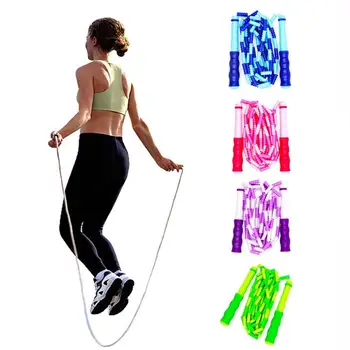 

PVC Jump Rope Kids Non-slip Handle Skipping Rope Exercise Fitness Sports Tool Adjustable Jumping Rope