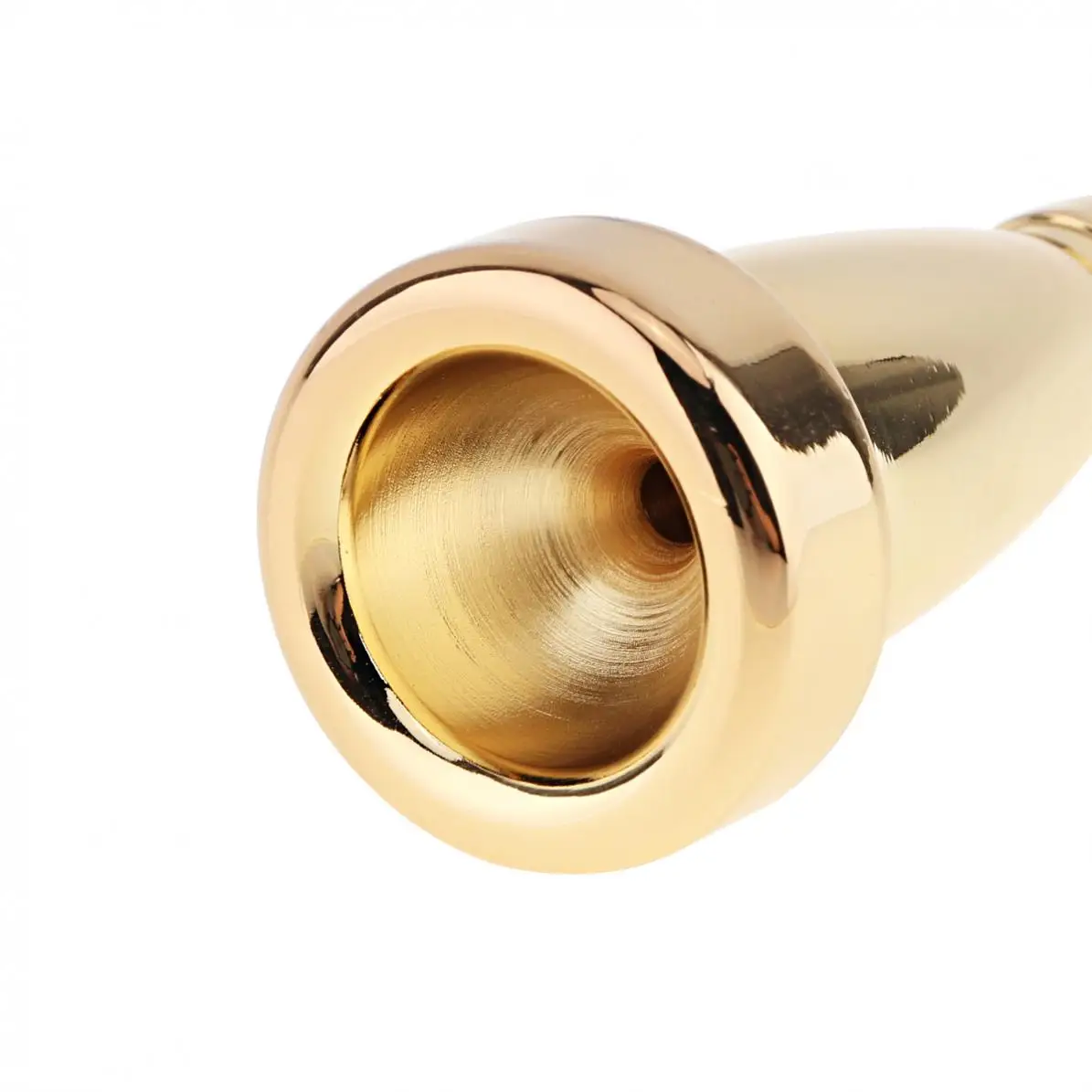 Trumpet Mouthpiece Gold Plated Metal Bullet Shape for Bach Conn and King Trumpet trumpet mouthpiece