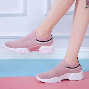 2019 новые летающие тканые женские спортивные носки Корейская версия диких дышащих женских туфель