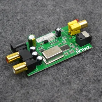 

DC5V L12 digital to analog audio converter DAC decoder board Fiber coaxial signal input converts the analog signal rca output