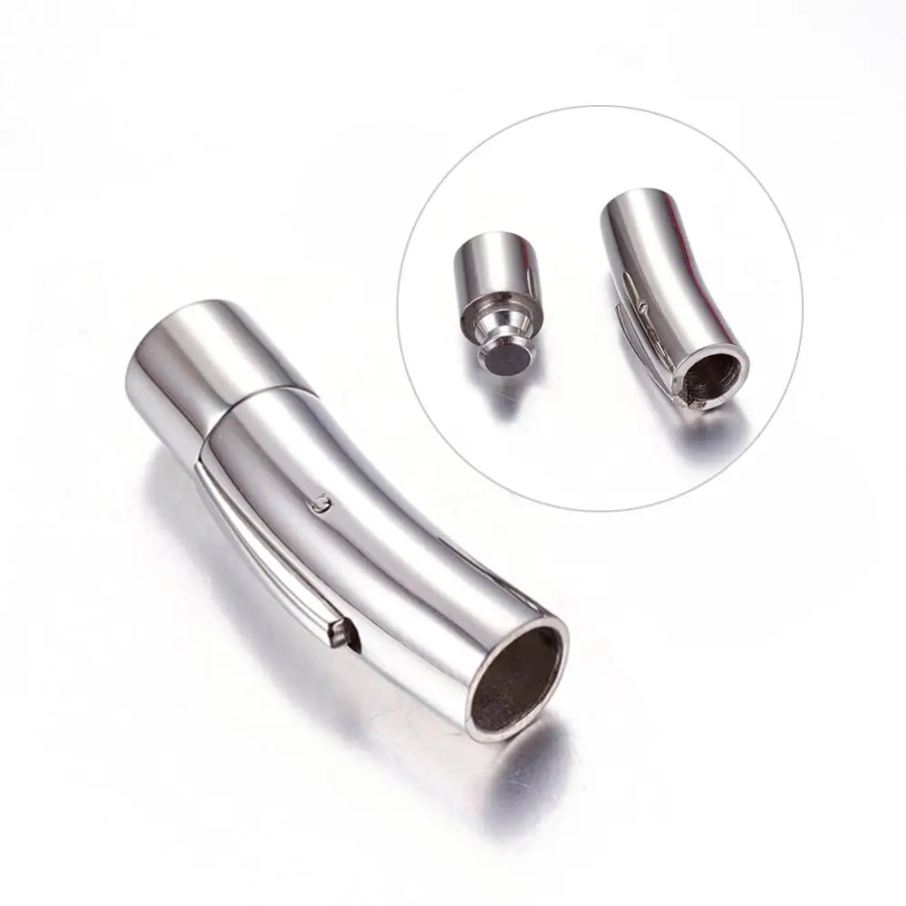 20Sets Column 316 Stainless Steel Bayonet Clasps 7mm 6mm ...