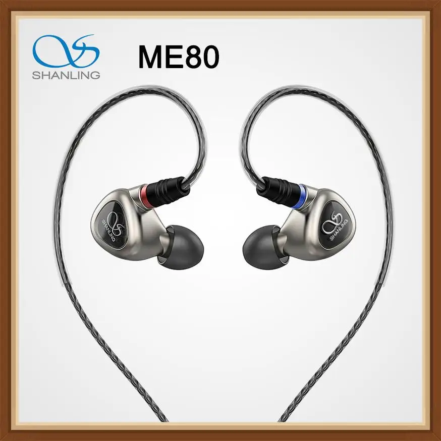 

Shanling ME80 Hi-Res 10mm Dual Dynamic Driver 2DD IEMs Hifi Music Monitor Audiophile MMCX Cable In-Ear Earphone Aluminnium Alloy