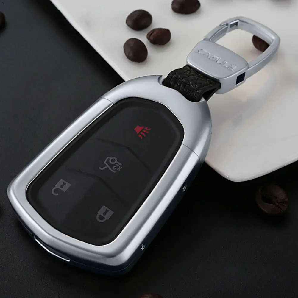 For Cadillac XTS ATS-L XT4 XT5 CT6 SRX Smart Remote Car Keychain Shell Aluminum Alloy Key Cover Key Case Key Protector