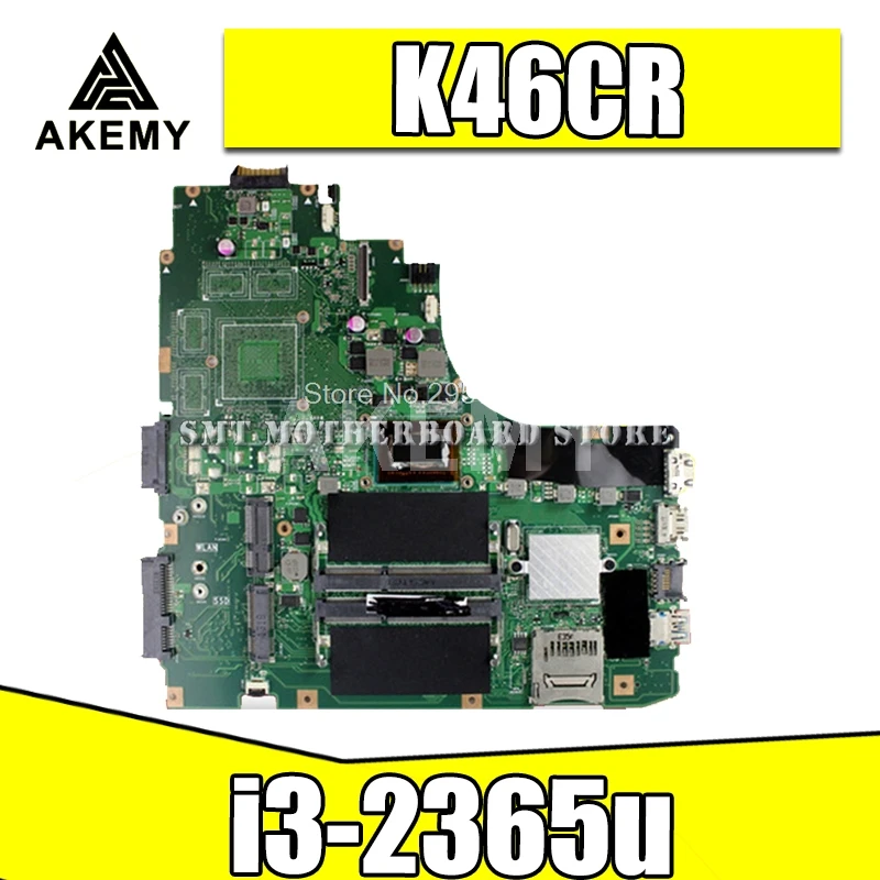 K46CA материнская плата для ноутбука For Asus K46CM A46C REV2.0 интегрирована с ЦП i3 2365u на