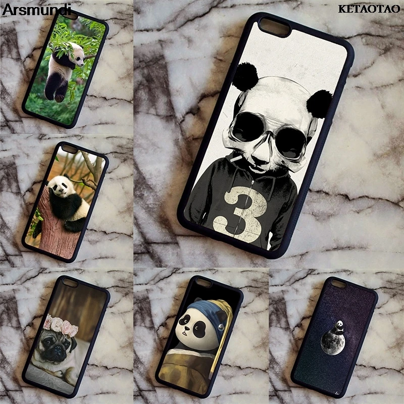 KETAOTAO Lovely of Rolling panda Phone Cases for iPhone 4S 5C 5S 6S 7 8 SE Plus X XR XS Max Case Soft TPU Rubber Silicone |