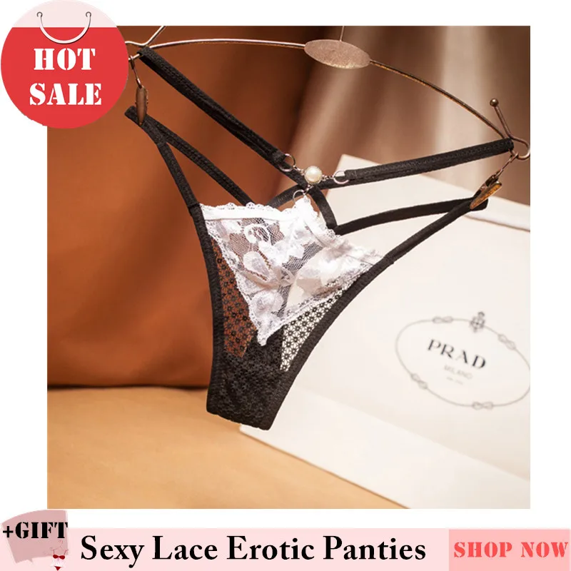 

Sexy lace Low waist hot G-String Panties Private Underwear Thong Panties Erotic For Women Couple Panties GirlFriend Valentines