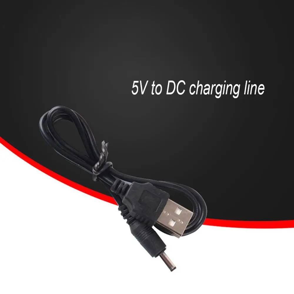 

Black Charging Cable USB Charging Line Flashlight Power Cord Small Speaker Charging Small Electrical DC Line