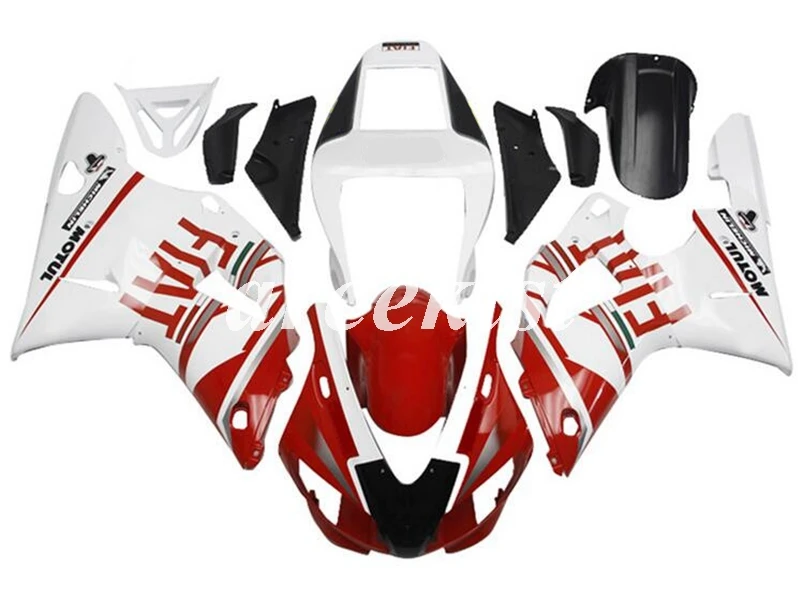 4 подарки ABS полный обтекатель комплект подходит для YAMAHA YZF-R1 1998 1999 YZF R1 98 99 YZF1000 на заказ красный белый - Цвет: red white