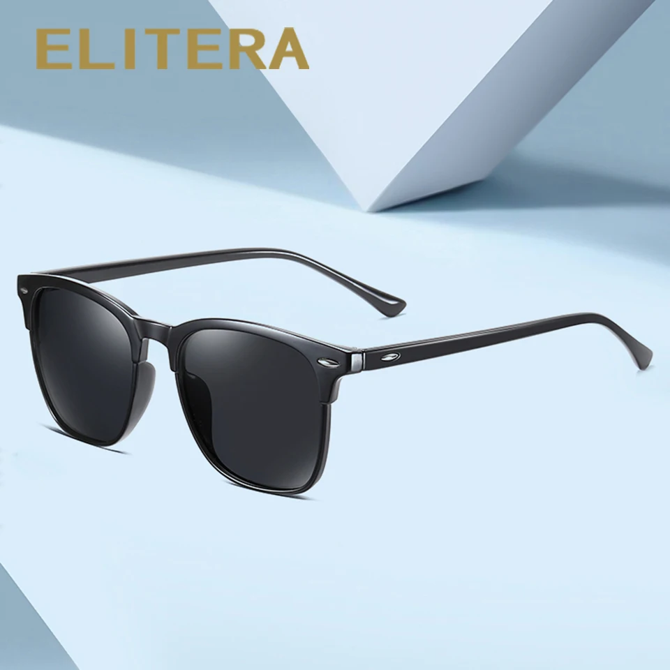 ELITERA мужские Поляризованные Винтажные Солнцезащитные очки женские классические модные солнцезащитные очки для вождения