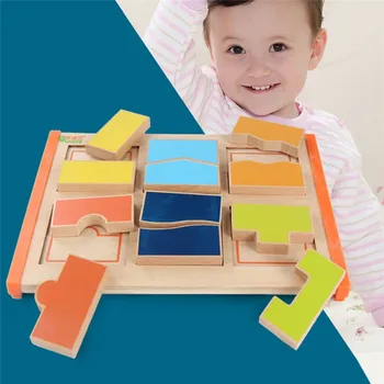 

Mathematical Development Intelligence Fraction Board Kids Wood Learning & Education Puzzle Toy Baby Early Learning Wood Toys