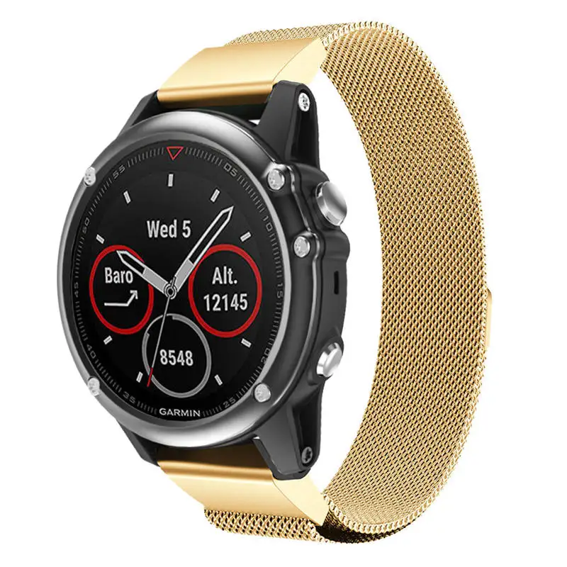 Миланская Магнитная Быстрая Установка часов Ремешок для Garmin Fenix 5X/5X Plus Смарт-часы долговечные аксессуары#810
