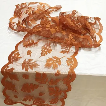 

Maple Leaf Lace Table Runner Perfect for Fall Dinner Parties Restaurant Decor Home Wedding Party Decoration Table Cover