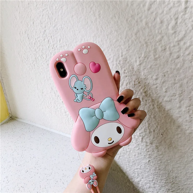 Для iphone 11 Pro Max Sanrio Мультфильм Мелодия друг Мягкий силиконовый чехол для телефона для iphone 6 6s 7plus 8plus X XR XS MAX чехол