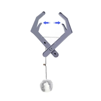 

Cat Ball Toy Amusement Living Room Automatic Pet Clamp Intelligence Elastic Rope Funny Flutter Teaser Door Hanging Interactive
