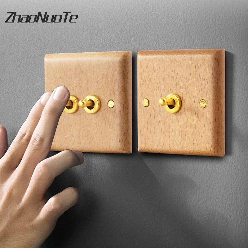Home-Improvement-86-Type-Wall-Light-Toggle-Switch-1-4-Gang-2-Way-Beech ...