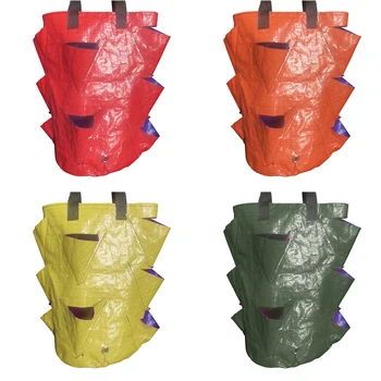

Garden Outdoor Planting Grow Bag Breathable Vegetable Round Reusable Pot Planter Bag Strawberry Vertical Flower Herb Pouch Root