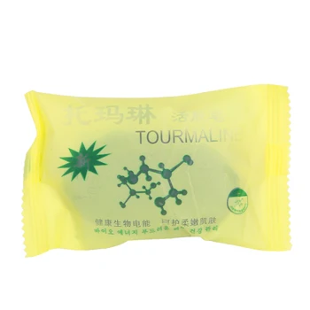 

Tourmaline Bamboo Soap Traditional Charcoal Active Energy Herbal Soaps For Acne 40JD