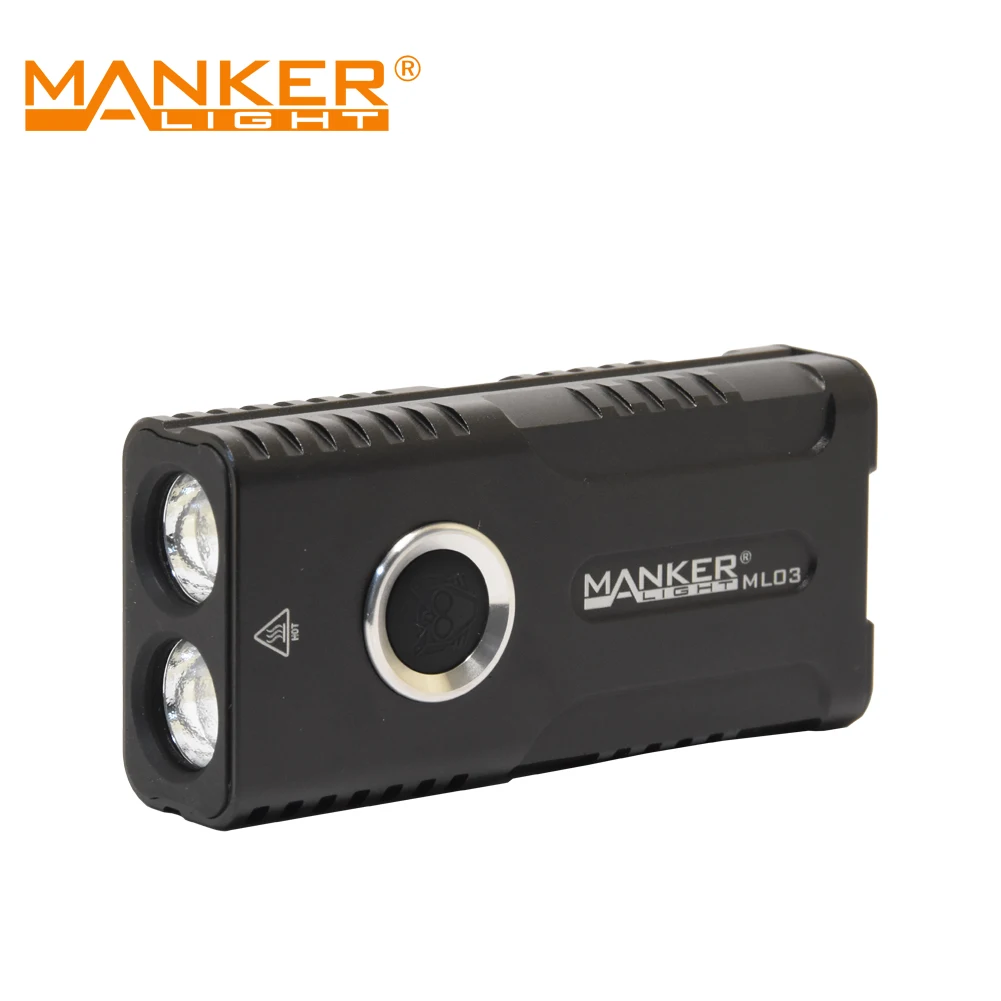 Брелок-вспышка MANKER ML03 2000 люмен USB Type-C LH351D многофункциональный с магнитным хвостом